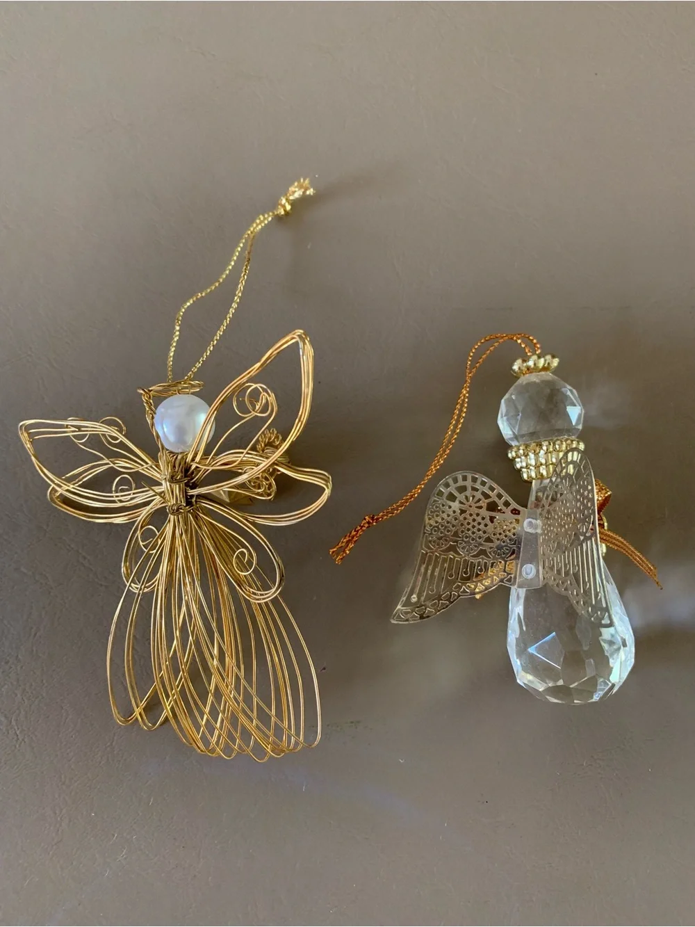 Gold and Crystal Angel Ornaments - Picture 3 of 5